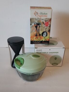 Epare vegetable chopper cutter kitchen tool chopper Spiral Slicer Bundle